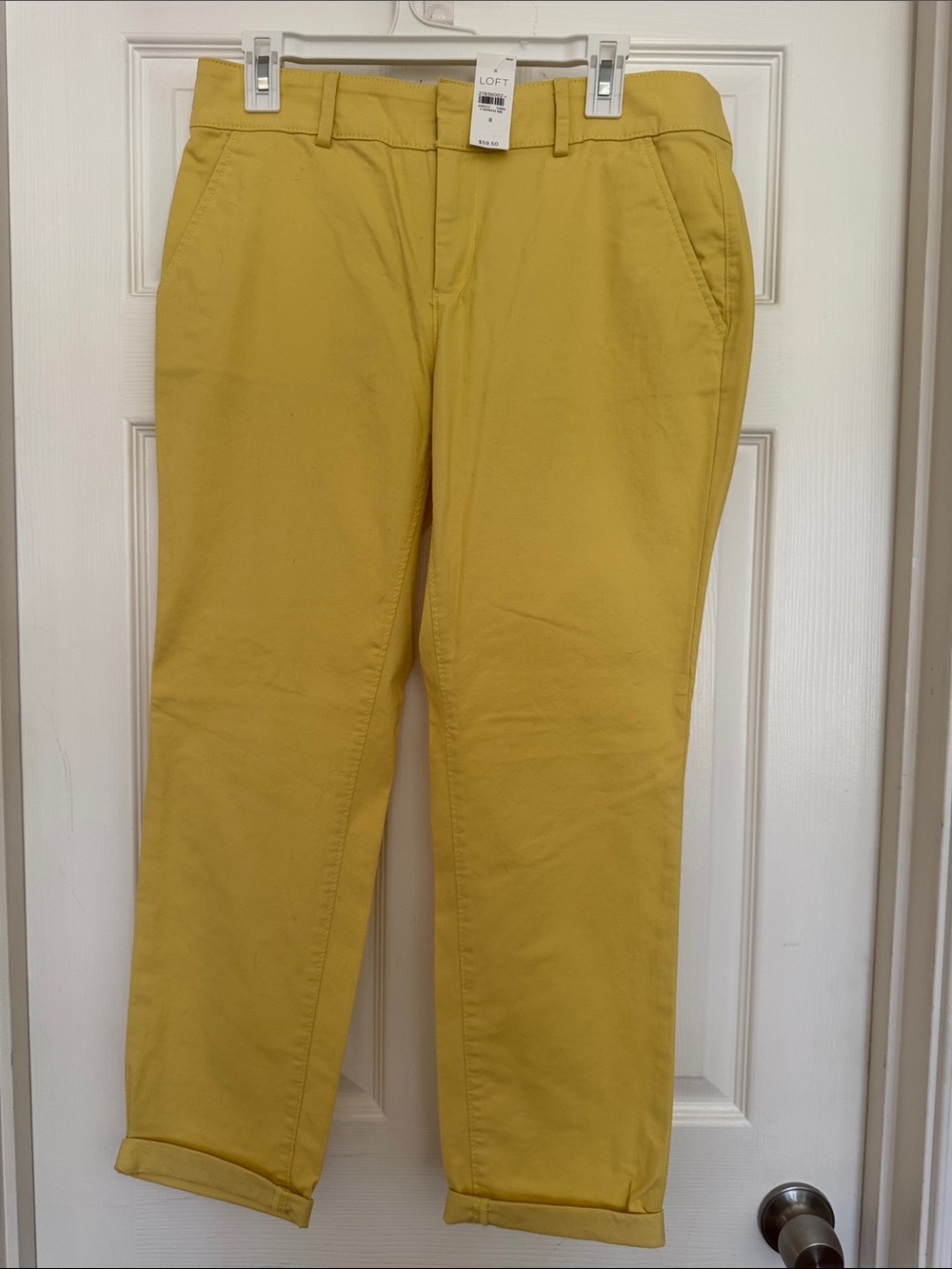 LOFT Women’s Yellow Chino Pants